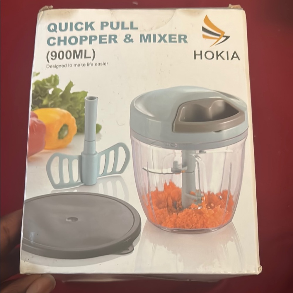 Quick Pull Chopper & Mixer - Gray